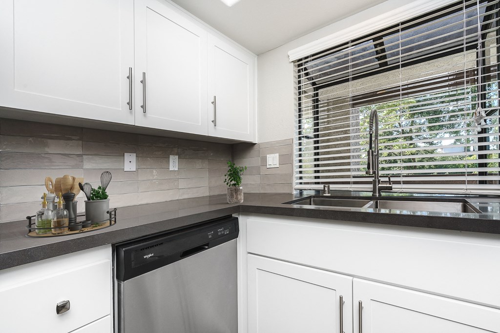 Kitchen with bay window at Ridgecrest, Lake Forest, 92630