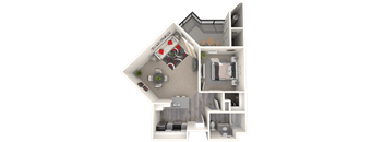 Riesling Floor Plan at 55+ FountainGlen Terra Vista, Rancho Cucamonga, CA, 91730