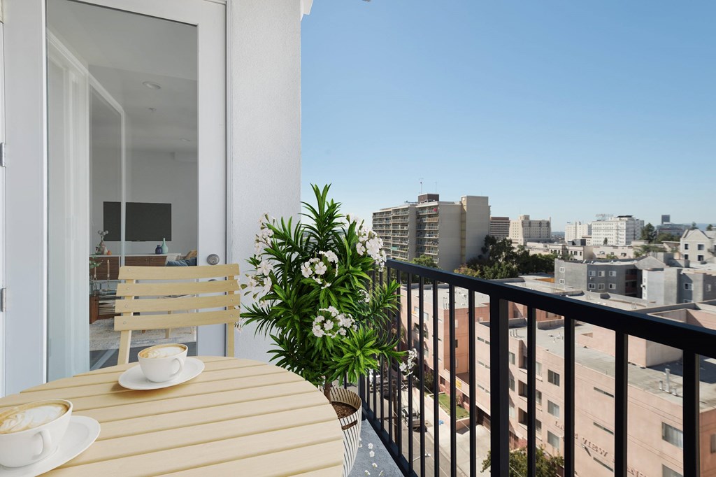 Large Balcony at 422 South Lake, Los Angeles, 90057  