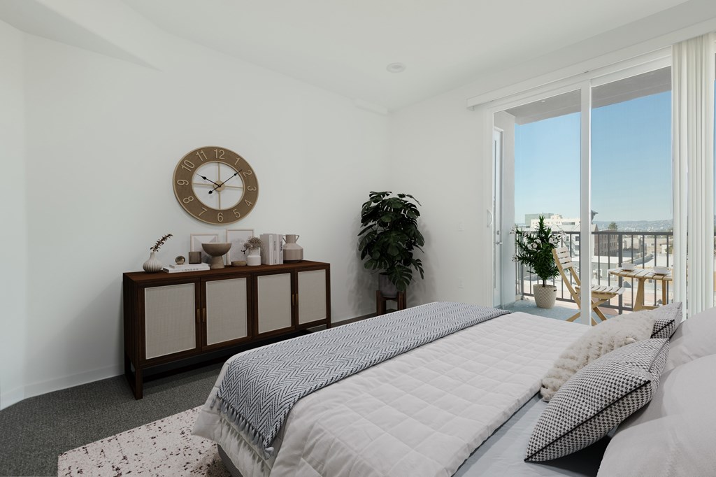 Bedroom With Windows at 422 South Lake, Los Angeles, CA 90057  