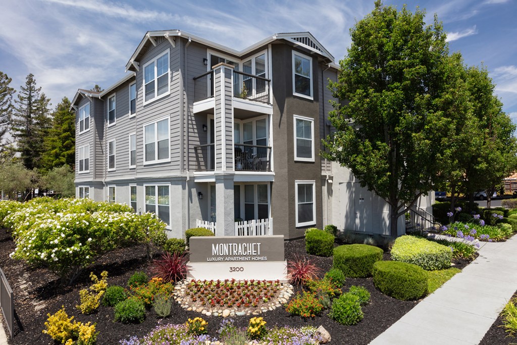 Exterior of apartment complex