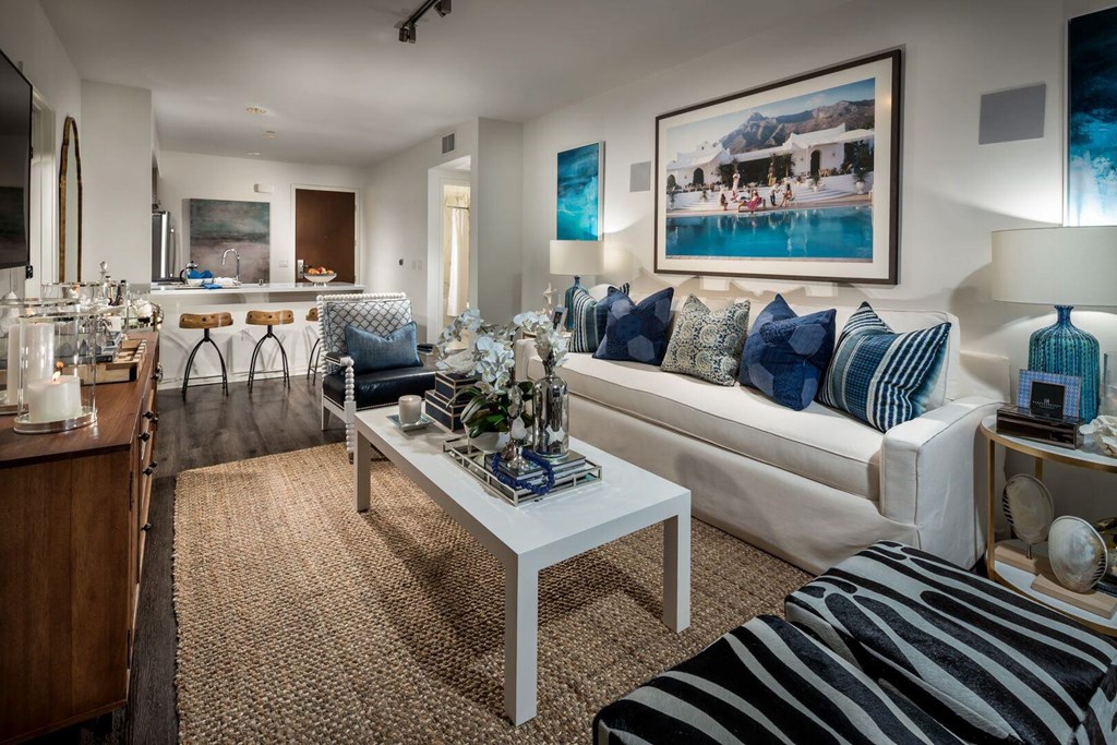 Living Room at Chelsea Santa Monica, Santa Monica, CA 90411  