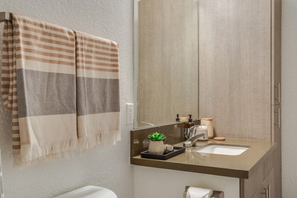 Bathroom Sink at Solterra At Civic Center, Norwalk, CA  