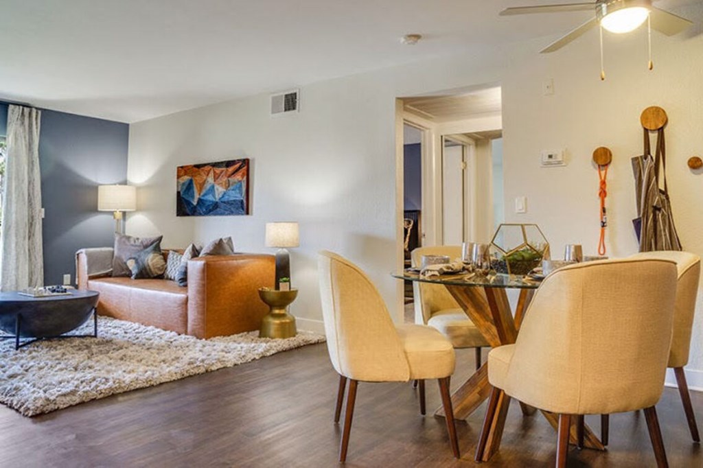 Elegant Dining Space at Solterra At Civic Center, Norwalk California  