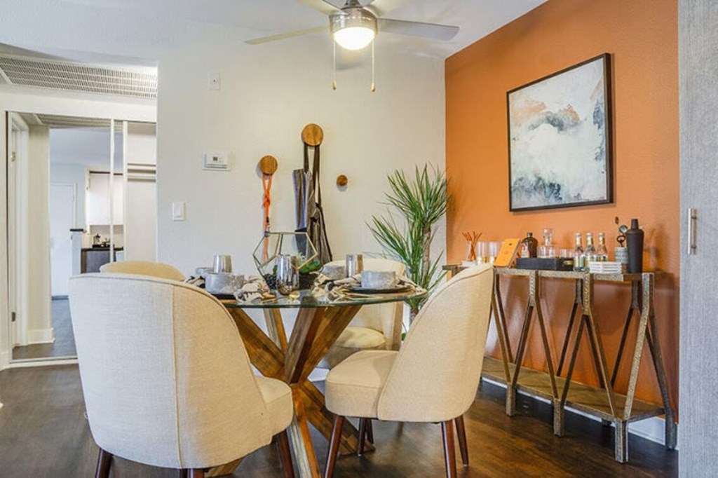 Elegant Dining Room at Solterra At Civic Center, Norwalk, CA 90650-8308  