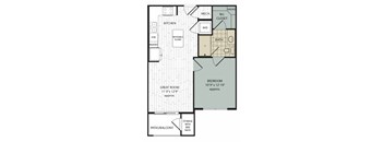 A1 Floor Plan at Arise Riverside, Austin, 78741