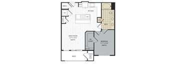 A6 Floor Plan at Arise Riverside, Austin, TX 78741