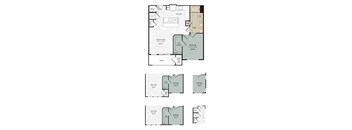 A7 Floor Plan at Arise Riverside, Austin, TX
