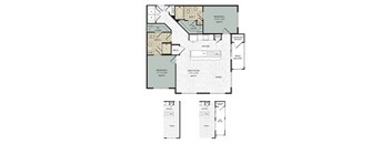 B1 Floor Plan at Arise Riverside, Texas