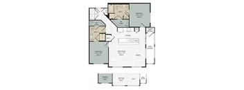 B2 Floor Plan at Arise Riverside, Austin