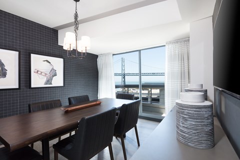 Formal Dining Area at Towers at Rincon, San Francisco, CA, California