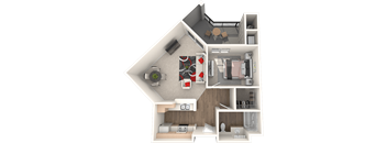Santa Cruz Floor Plan at 55+ FountainGlen Stevenson Ranch, Stevenson Ranch, 91381