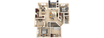 Sequoia Floor Plan at 55+ FountainGlen  Jacaranda, Fullerton