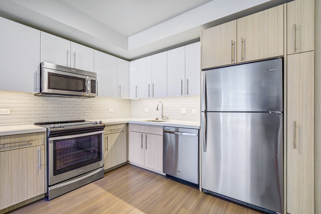 kitchen with stainless steel appliances