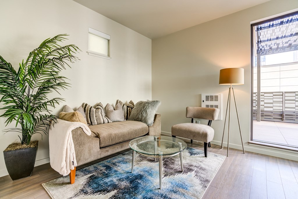 furnished living room