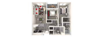 Stickley Floor Plan at 55+ FountainGlen Seacliff, California