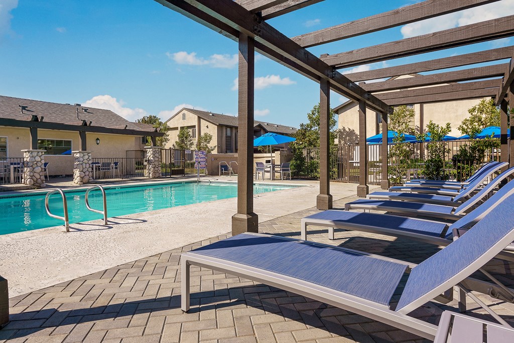 take a dip in our resort style swimming pool at Sunstone Place, California