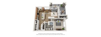bedroom floor plan an open concept layout with a lot of natural light at Terracina, Broomfield, Colorado