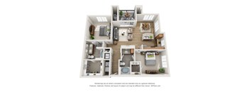 floor plan an open concept layout with a lot of natural light at Terracina, Colorado