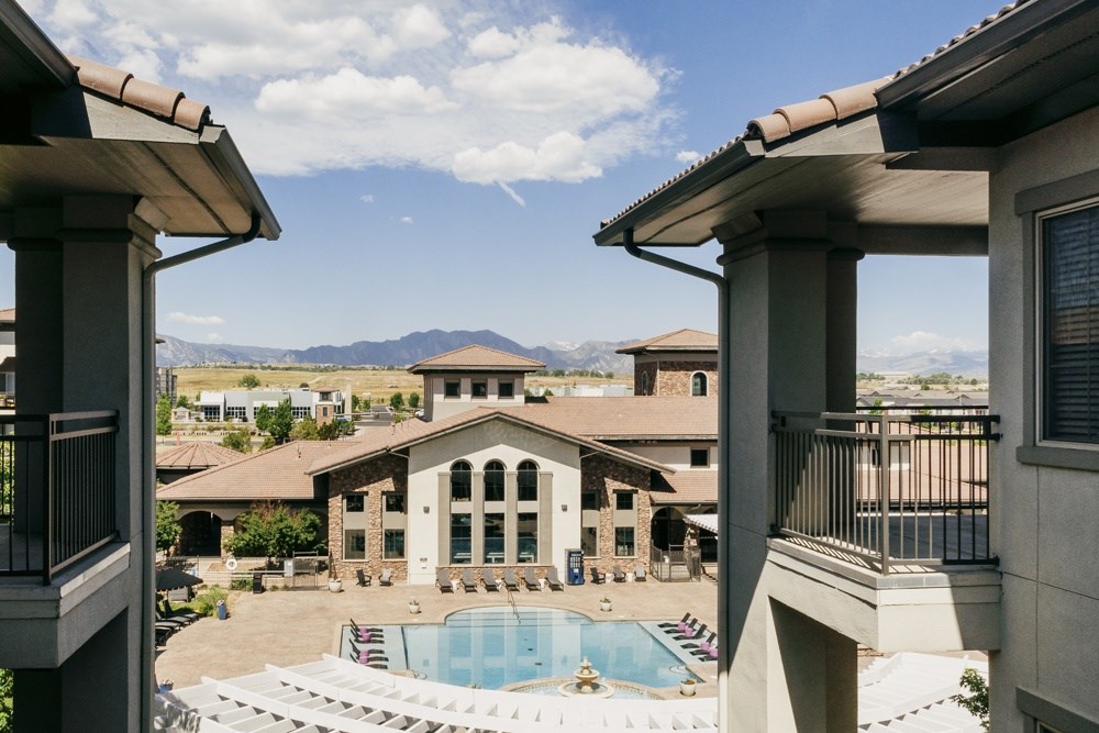 Pool View From Balcony at Terracina, Broomfield