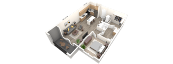 The Golden 3D floor plan