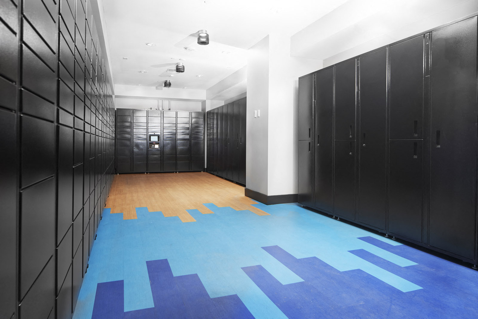 Indoor package lockers