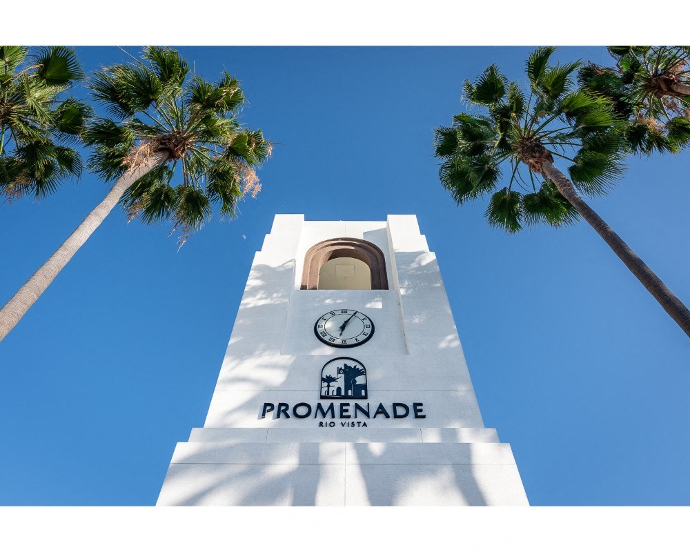 vista tower and palm trees at The Promenade Rio Vista, California, 92108