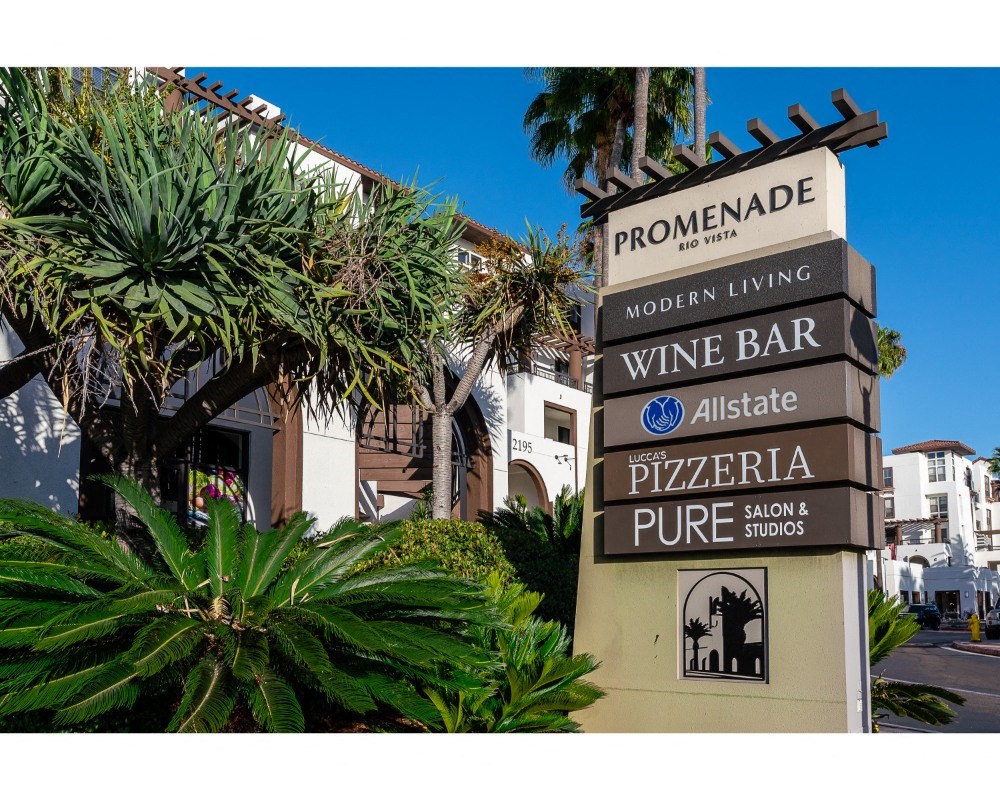 promenade rio vista business center and monument signs at The Promenade Rio Vista, California, 92108
