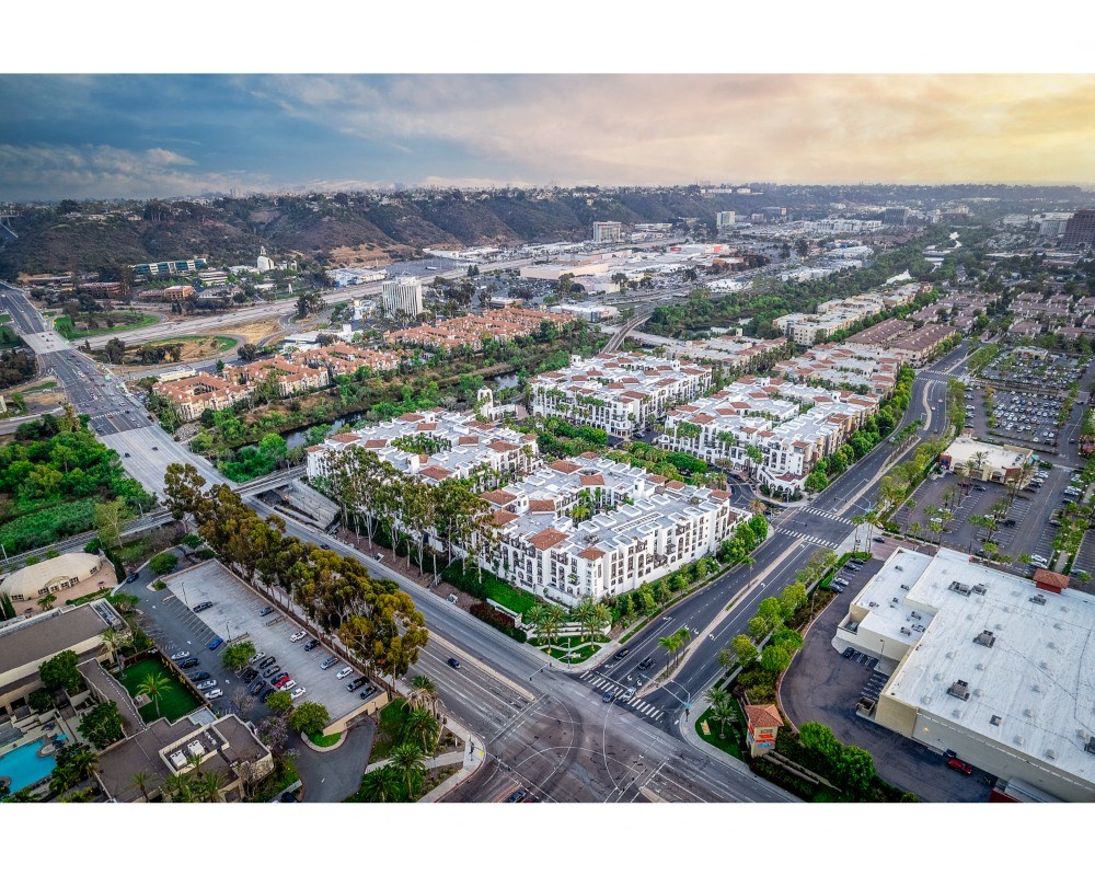 aerial view of promenade rio vista and san diego neighborhood at The Promenade Rio Vista, California