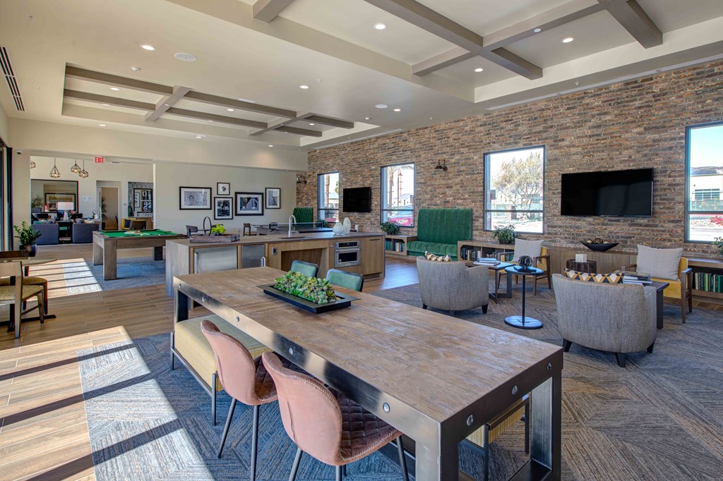 our apartments showcase a naturally lit living room