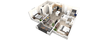 The Sunny 3D floor plan