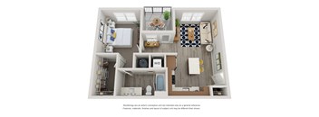 A1 - 1 Bed 1 Bath - 675 sqft