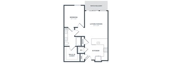 a blueprint of a floor plan of a house