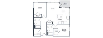 a schematic drawing of a floor plan of a house