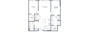 a schematic drawing of a floor plan of a house