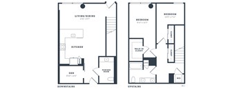 a blueprint of a floor plan of a house