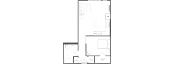 A1.1C - Jr 1 Bed 1 Bath - 702 sqft