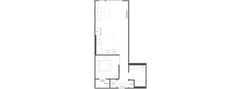 A2.3 - Jr 1 Bed 1 Bath - 643 sqft