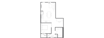 A5.1 - 1 Bed 1 Bath - 711 sqft