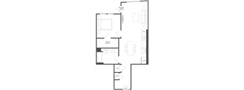 B1.2 - 1 Bed 1 Bath - 685 sqft