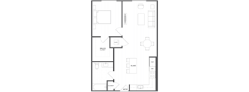 B2.2 - 1 Bed 1 Bath - 765 sqft