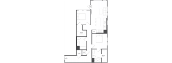 C3.2 - 2 Bed 2 Bath - 1094 sqft