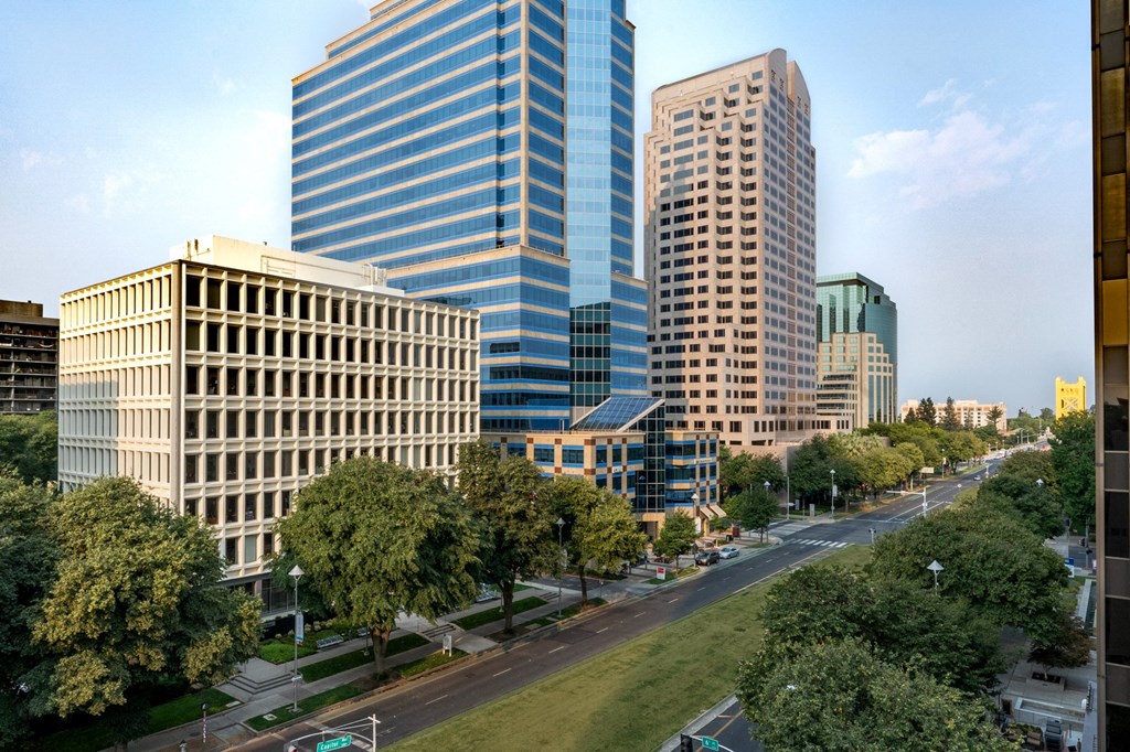 view from The Frederic of the main street