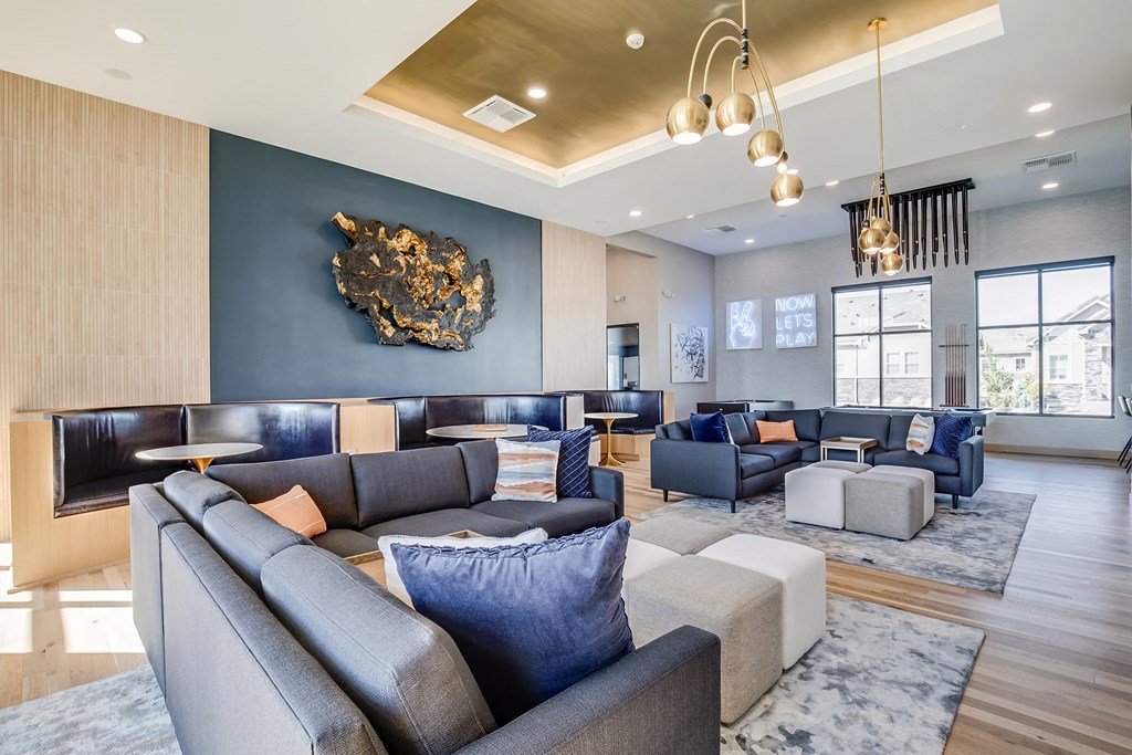 resident lounge with seating and dining area