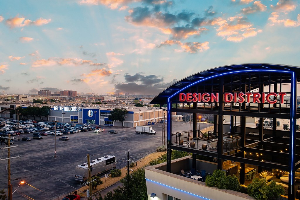 a view of the design district from the top of a building at Trend Design District, Dallas, TX