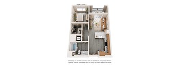 A4 Floor Plan at Trestle, Monrovia, CA, 91016