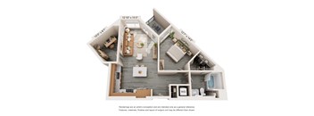 A6 Floor Plan at Trestle, Monrovia, 91016
