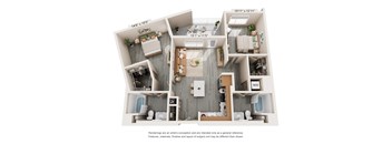 B3 Floor Plan at Trestle, Monrovia, CA, 91016