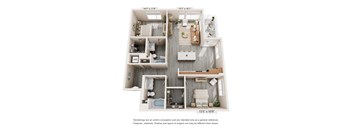 B6 Floor Plan at Trestle, Monrovia, California