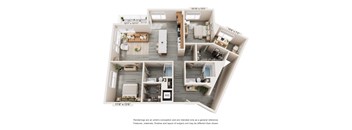 LW3 TH Floor Plan at Trestle, California